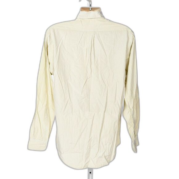 Brooks Brother Vintage Sage Green Striped Dress Shirt Size 15.5 - 32-35 - Picture 2 of 3